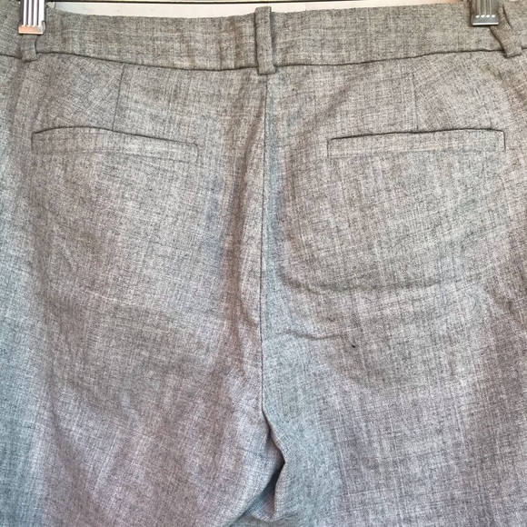 j crew cafe capri gray trouser pants wool size 2 - Picture 4 of 7